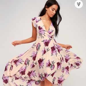 Lulu's French Countryside White Floral Dress